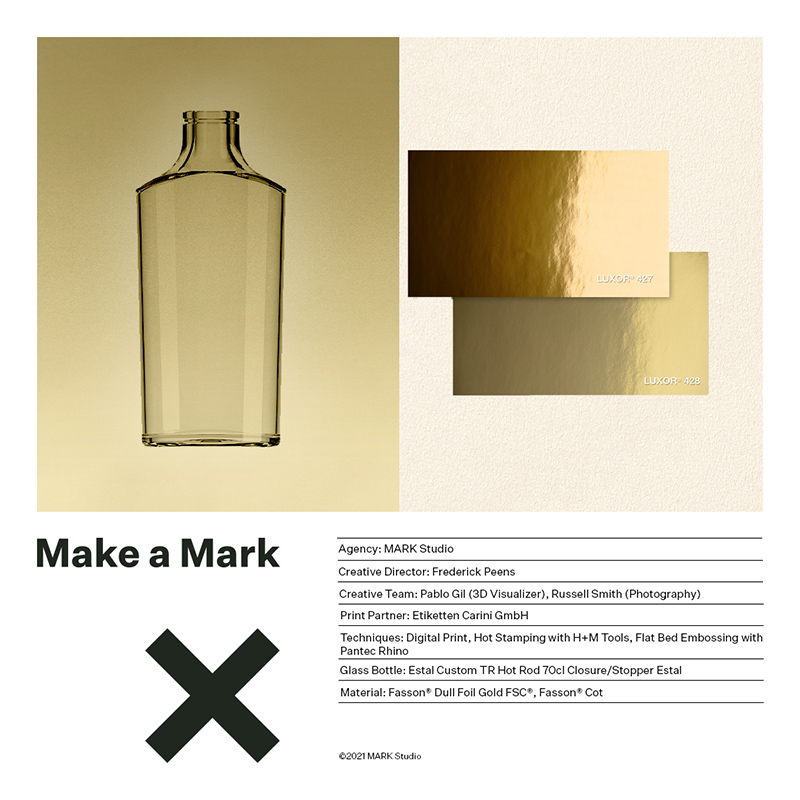 Mark Studio page in the Make A Mark wine and spirits packaging showcase