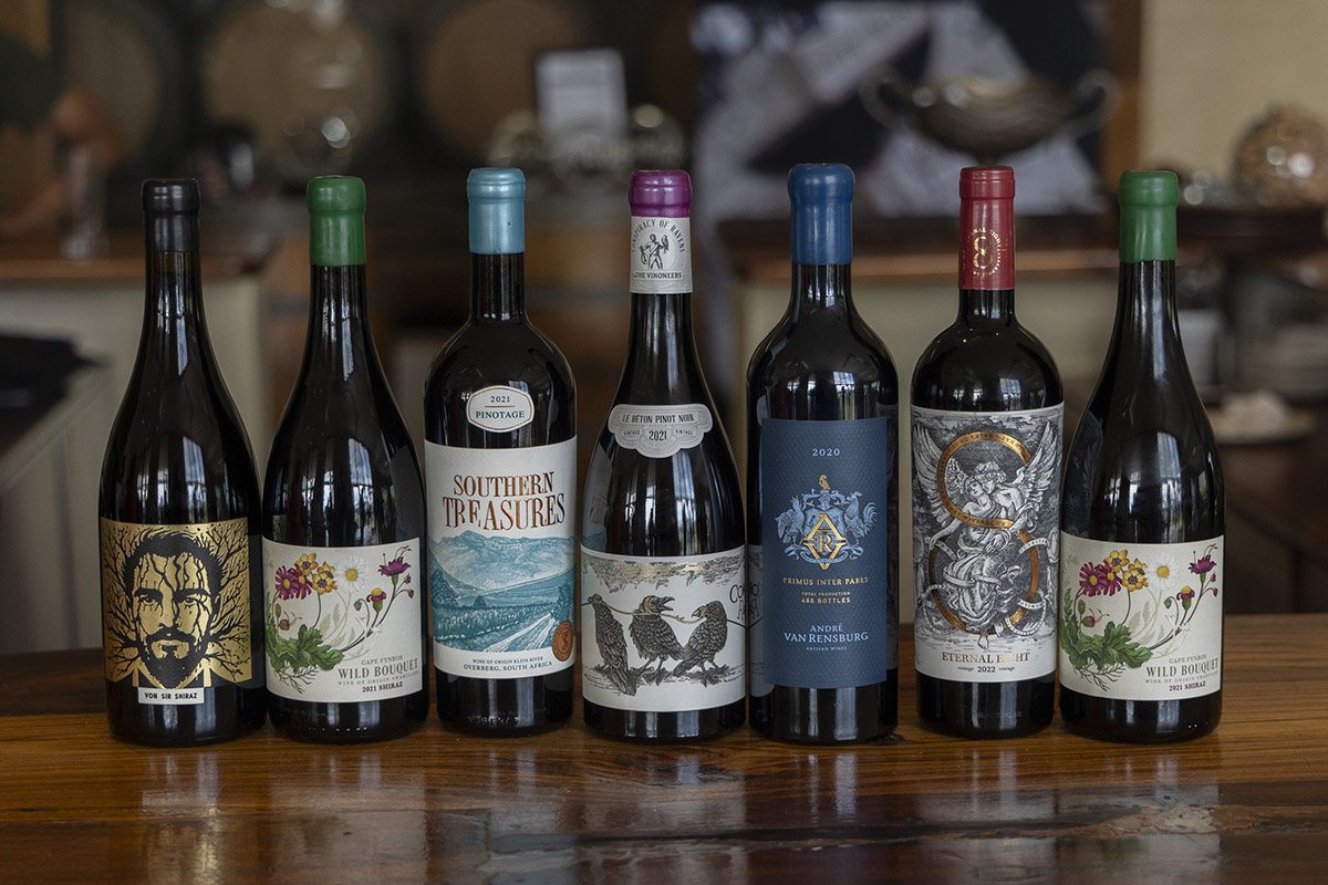 A selection of entrants in the 2023 Label Design Awards for Wine